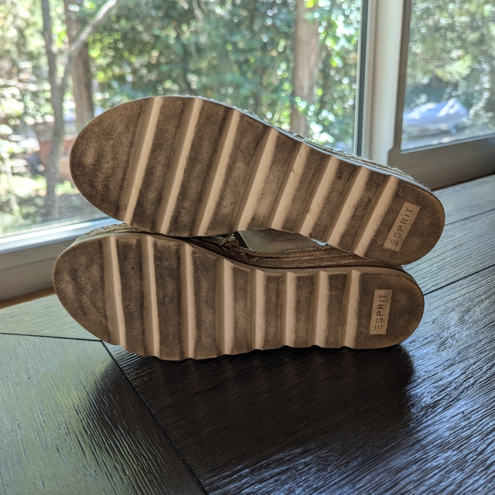Nordstroms Esprit Women's White & Cream Platform Sandals - Picture 6 of 7